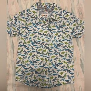 Denim&Flower shirt button down dinosaurs